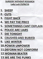 Click to enlarge Surgery Without Research - The Lady Luck, Canterbury 23.6.16